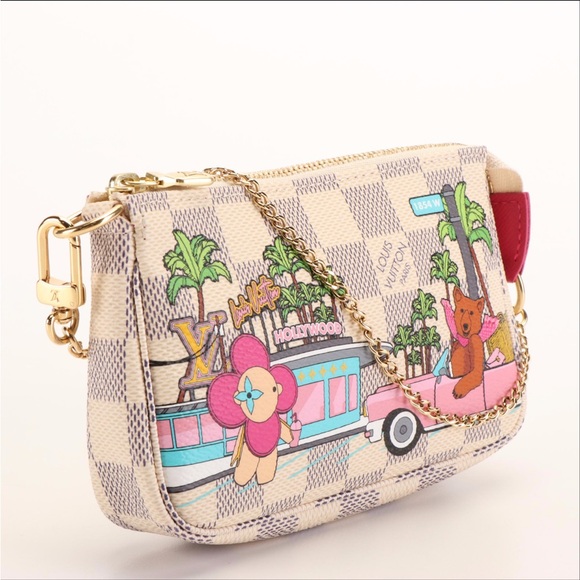 Louis Vuitton Vivienne Christmas Damier Azur Canvas Mini Pochette Accessoires - Picture 3 of 8